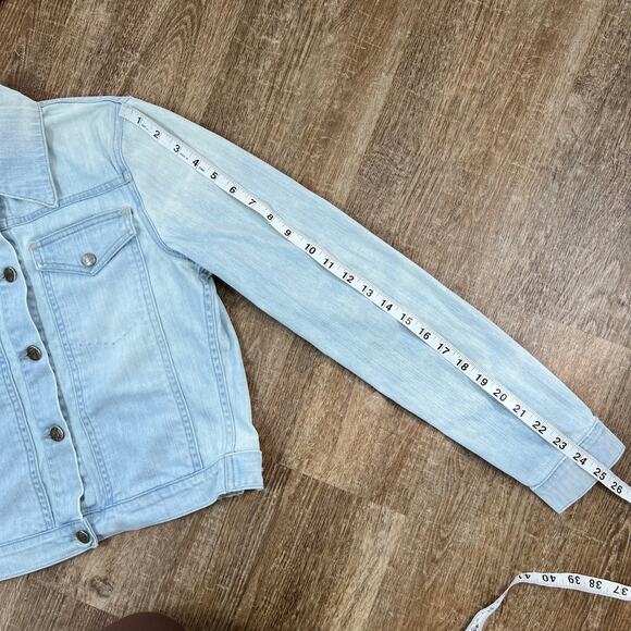 Citizens of Humanity Borderline Light Wash Denim Jacket Jean Jacket - Picture 6 of 8